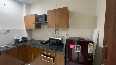 Kitchen Image of 1500 Sq.ft 1 BHK Builder Floor for rent in Scheme 78 Indore for Rs. 22000