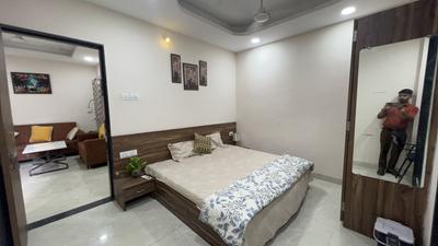 Bedroom Image of 650 Sq.ft 1 BHK Builder Floor for rent in Mahalakshmi Nagar Indore for Rs. 20000