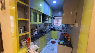 Kitchen Image of 1250 Sq.ft 3 BHK Apartment / Flat for rent in Aspira Aashiyana, Rajarhat Kolkata for Rs. 26000