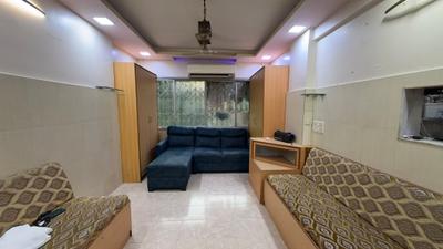 Living Room Image of 450 Sq.ft 1 BHK Apartment / Flat for rent in Kaustubh Usha Colony CHS, Malad West Mumbai for Rs. 38000