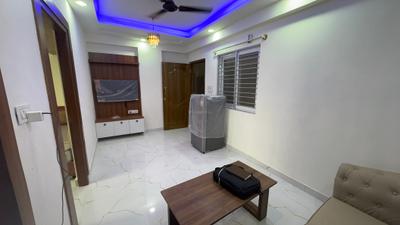 Living Room Image of 649 Sq.ft 1 BHK Apartment / Flat for rent in S.G. Palya Bengaluru for Rs. 30000