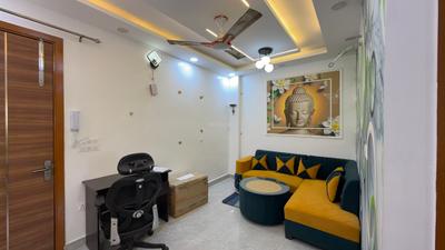 Living Room Image of 450 Sq.ft 1 BHK Builder Floor for rent in Dwarka Mor New Delhi for Rs. 16500