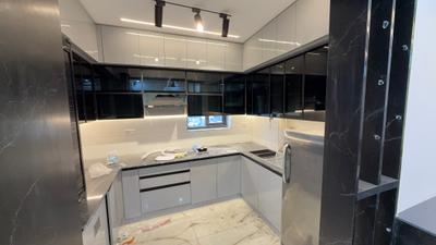 Kitchen Image of 830 Sq.ft 1 BHK Apartment / Flat for rent in SVP Gulmohur Garden Utopia The Nest, Raj Nagar Extension Ghaziabad for Rs. 25000