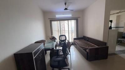 Living Room Image of 630 Sq.ft 1 BHK Apartment / Flat for rent in Siddhi Highland Park, Thane West Thane for Rs. 30000