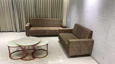 Living Room Image of 2300 Sq.ft 3 BHK Apartment / Flat for rent in Pramukh Omkar Rivanta 1, Randesan Gandhinagar for Rs. 45000