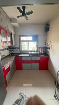 Kitchen Image of 550 Sq.ft 1 BHK Apartment / Flat for rent in Siddhi Highland Park, Thane West Thane for Rs. 29000