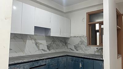 Kitchen Image of 950 Sq.ft 3 BHK Builder Floor for sale in Khanpur New Delhi for Rs. 6850000
