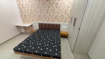 Bedroom Image of 400 Sq.ft 1 RK Builder Floor for rent in Mahalakshmi Nagar Indore for Rs. 14000