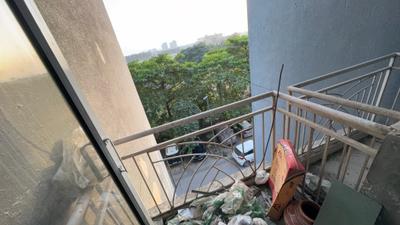 Balcony Image of 584 Sq.ft 1 BHK Apartment / Flat for rent in Aditya Urban Homes Phase 1A, Bamheta Village Ghaziabad for Rs. 12000