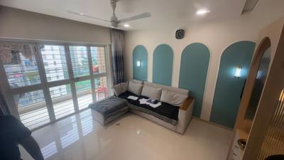 Living Room Image of 900 Sq.ft 2 BHK Apartment / Flat for rent in Goyal My Home Wakad, Wakad Pune for Rs. 39999