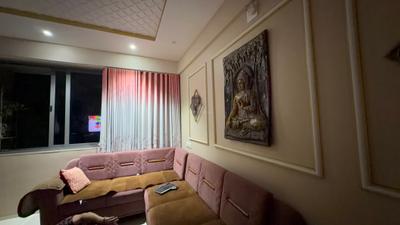 Living Room Image of 1258 Sq.ft 2 BHK Apartment / Flat for sale in Neelkanth Pushkar Residency, Hanspura Ahmedabad for Rs. 5300000