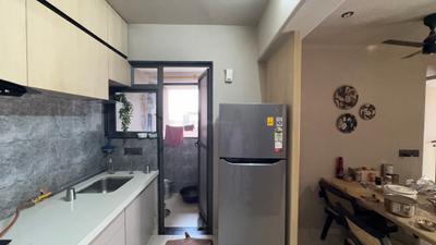 Kitchen Image of 1550 Sq.ft 3 BHK Apartment / Flat for sale in Kaveri Soham Vistara, Shilaj Ahmedabad for Rs. 9800000