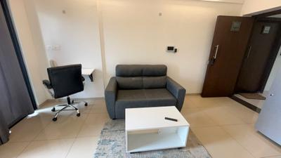 Living Room Image of 420 Sq.ft 1 BHK Apartment / Flat for rent in Duville Riverdale Suites, Kharadi Pune for Rs. 35000