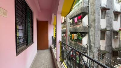 Balcony Image of 850 Sq.ft 2 BHK Apartment / Flat for sale in Baguiati Kolkata for Rs. 3000000