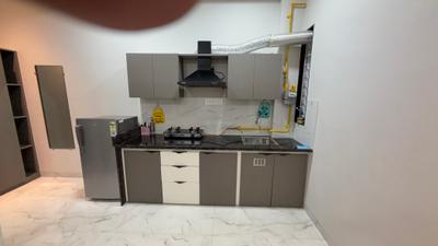 Kitchen Image of 500 Sq.ft 1 BHK Apartment / Flat for rent in Scheme No 114 Indore for Rs. 16500
