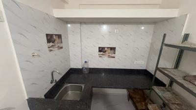 Kitchen Image of 610 Sq.ft 1 BHK Builder Floor for rent in Gokhalenagar Pune for Rs. 20000