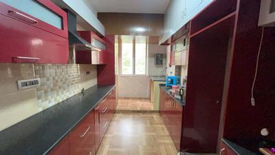 Kitchen Image of 1600 Sq.ft 3 BHK Apartment / Flat for rent in Kasturi Nagar Bengaluru for Rs. 57000