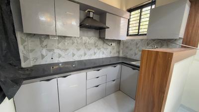 Kitchen Image of 600 Sq.ft 1 BHK Independent House for rent in Mahalakshmi Nagar Indore for Rs. 21000