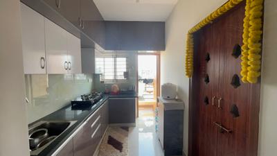 Kitchen Image of 1200 Sq.ft 2 BHK Apartment / Flat for rent in R.K. Hegde Nagar Bengaluru for Rs. 28000