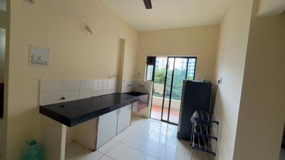 Kitchen Image of 650 Sq.ft 1 BHK Apartment / Flat for rent in Kumar Paradise, Magarpatta City Pune for Rs. 28000