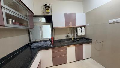 Kitchen Image of 1180 Sq.ft 3 BHK Apartment / Flat for rent in Rosa Bella, Hiranandani Estate Thane for Rs. 60000