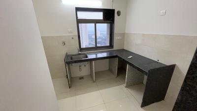 Kitchen Image of 480 Sq.ft 1 BHK Apartment / Flat for rent in Runwal Eirene, Thane West Thane for Rs. 28000