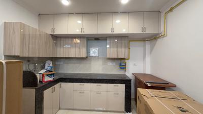 Kitchen Image of 550 Sq.ft 1 BHK Builder Floor for rent in DDA Akshardham Apartments, Sector 19 Dwarka New Delhi for Rs. 25000