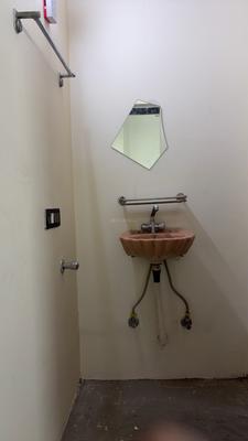 Bathroom Image of 150 Sq.ft 1 RK Independent House for rent in Rajpur Khurd Village New Delhi for Rs. 5000