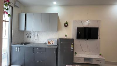 Bedroom Image of 700 Sq.ft 1 RK Builder Floor for rent in Sector 57 Gurgaon for Rs. 26000