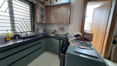 Kitchen Image of 1000 Sq.ft 1 BHK Independent House for rent in Mahalakshmi Nagar Indore for Rs. 25000