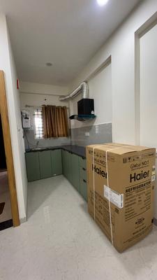 Kitchen Image of 1000 Sq.ft 1 BHK Apartment / Flat for rent in Sakar Elite Apex, Mahalakshmi Nagar Indore for Rs. 20000