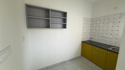 Kitchen Image of 600 Sq.ft 1 BHK Apartment / Flat for rent in Thanisandra Bengaluru for Rs. 19000