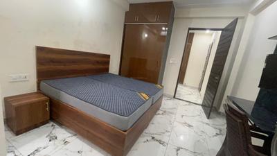 Bedroom Image of 1000 Sq.ft 1 BHK Builder Floor for rent in Sector 57 Gurgaon for Rs. 36000