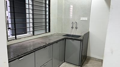 Kitchen Image of 650 Sq.ft 1 BHK Builder Floor for rent in Bulandshahr Indore for Rs. 16000