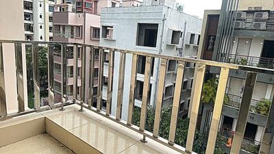 Balcony Image of 1250 Sq.ft 3 BHK Apartment / Flat for sale in New Town Kolkata for Rs. 8400000