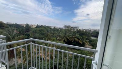 Balcony Image of 654 Sq.ft 1 BHK Apartment / Flat for rent in Whitefield Bengaluru for Rs. 23500
