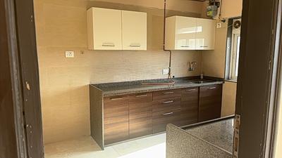 Kitchen Image of 600 Sq.ft 1 BHK Apartment / Flat for rent in Srishti Harmony, Powai Mumbai for Rs. 49000