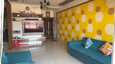 Living Room Image of 1980 Sq.ft 3 BHK Apartment / Flat for rent in ACME Aditya Antrix, Chandkheda Ahmedabad for Rs. 40000