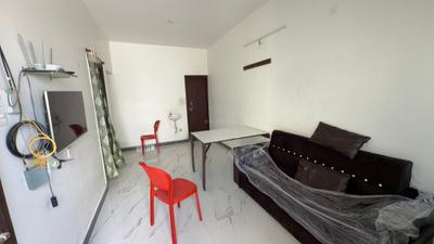 Living Room Image of 950 Sq.ft 1 BHK Apartment / Flat for rent in Gachibowli Hyderabad for Rs. 27000