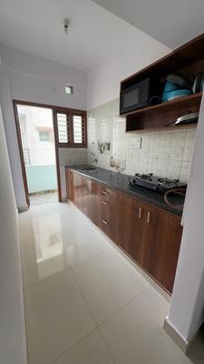 Kitchen Image of 700 Sq.ft 1 BHK Builder Floor for rent in Indira Nagar Bengaluru for Rs. 30000