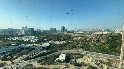 Balcony Image of 1600 Sq.ft 3 BHK Apartment / Flat for rent in Aparna Zenon, Manikonda Hyderabad for Rs. 68000