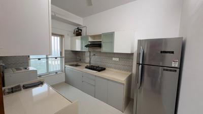 Kitchen Image of 850 Sq.ft 2 BHK Apartment / Flat for rent in Romell Aether, Goregaon East Mumbai for Rs. 80000