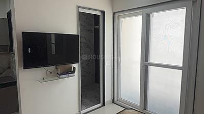Bedroom Image of 550 Sq.ft 1 RK Apartment / Flat for rent in Sector 43 Gurgaon for Rs. 20000