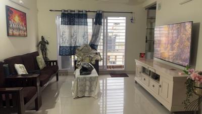 Living Room Image of 1200 Sq.ft 2 BHK Apartment / Flat for rent in Kasturi Nagar Bengaluru for Rs. 46000