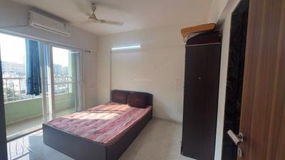 Bedroom Image of 920 Sq.ft 2 BHK Apartment / Flat for rent in Chandrarang Basileo, Pimple Gurav Pune for Rs. 35000