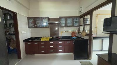 Kitchen Image of 1700 Sq.ft 3 BHK Apartment / Flat for sale in Shaligram Flora, Thaltej Ahmedabad for Rs. 19500000