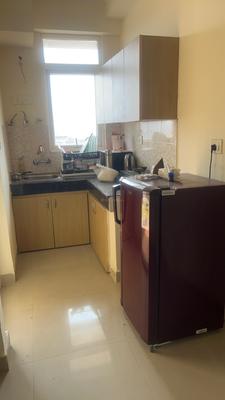 Kitchen Image of 520 Sq.ft 1 RK Apartment / Flat for rent in Habitech Panchtatva Phase 1, Noida Extension Greater Noida for Rs. 18990
