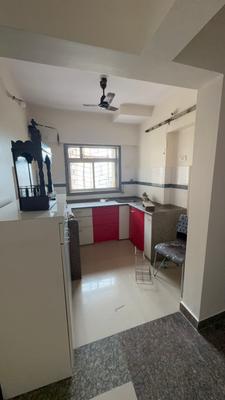 Kitchen Image of 630 Sq.ft 1 BHK Apartment / Flat for rent in Siddhi Highland Park, Thane West Thane for Rs. 30000