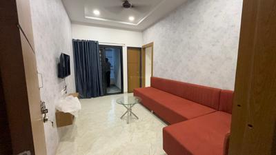 Living Room Image of 650 Sq.ft 1 BHK Builder Floor for rent in Mahalakshmi Nagar Indore for Rs. 18500