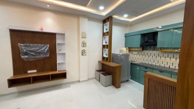Kitchen Image of 550 Sq.ft 1 BHK Builder Floor for rent in Mahalakshmi Nagar Indore for Rs. 18500